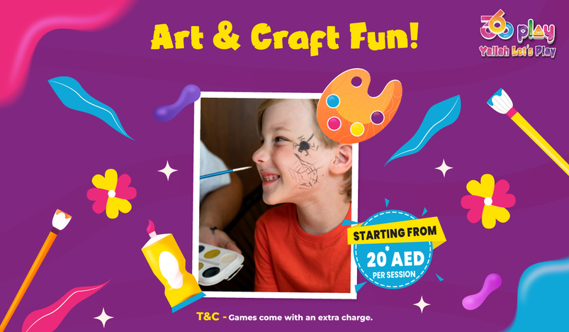 20 AED 360 Play Arts and Crafts Fun Offer